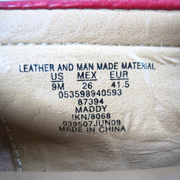 I Love Comfort Red MADDY Slip-On Loafers Size: 9M - Picture 8 of 8